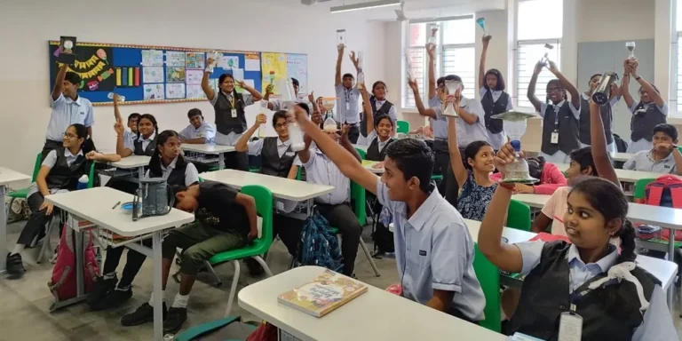 Students engaged in active learning activities