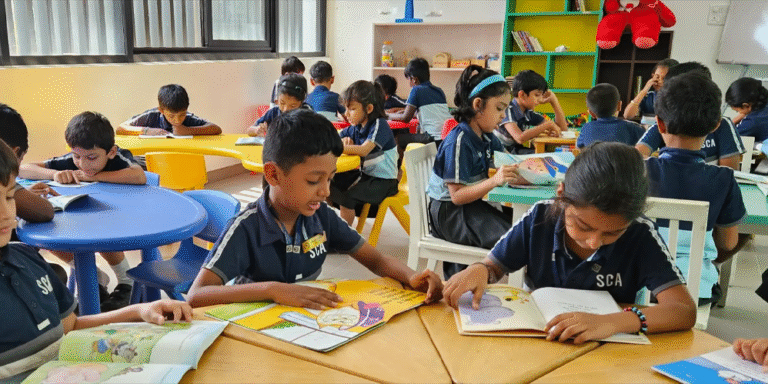 Child learning with a positive growth mindset