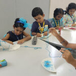Children exploring creative activities at Shraddha Children’s Academy