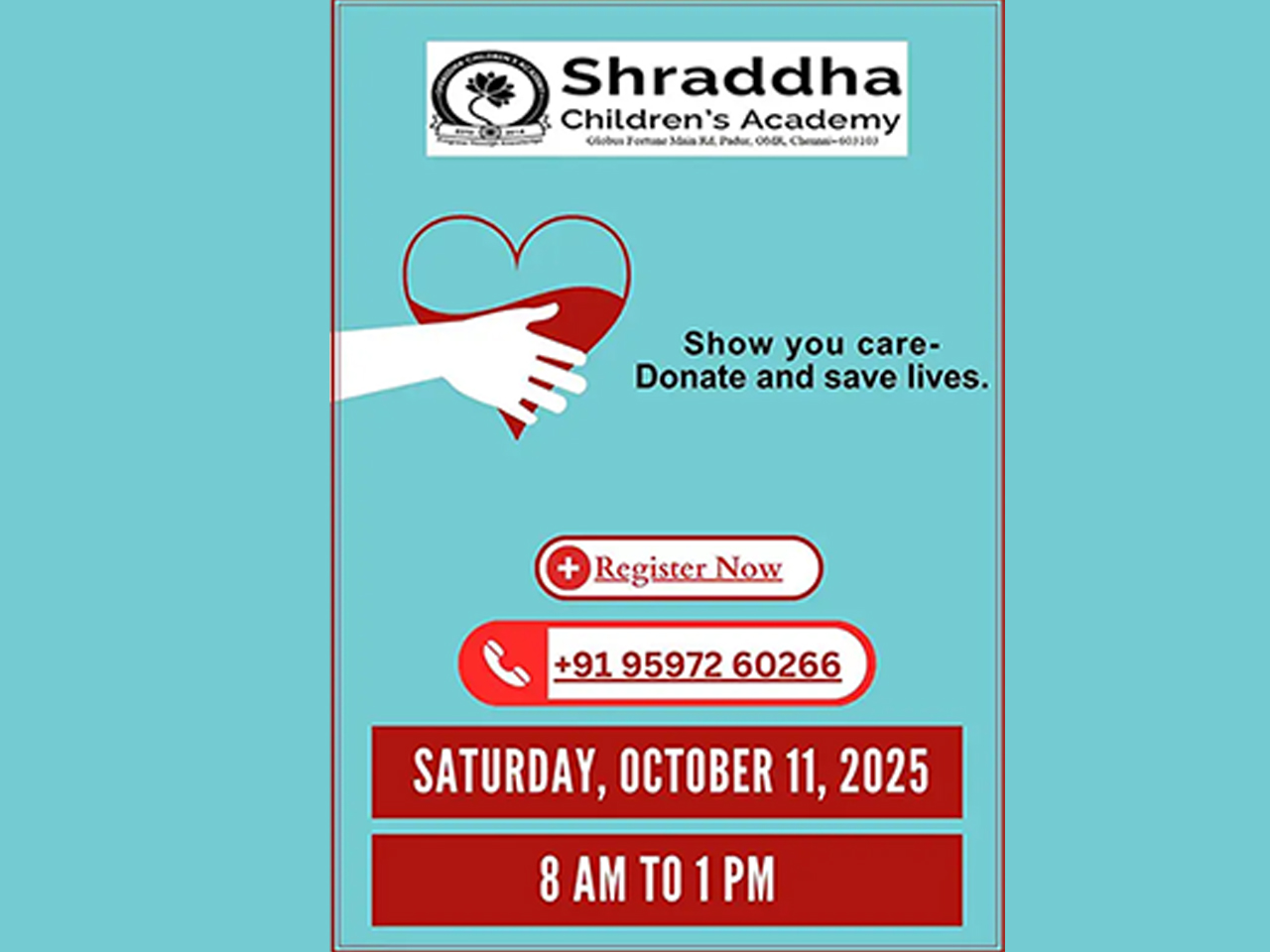 Blood Donation Camp at Shraddha Children’s Academy
